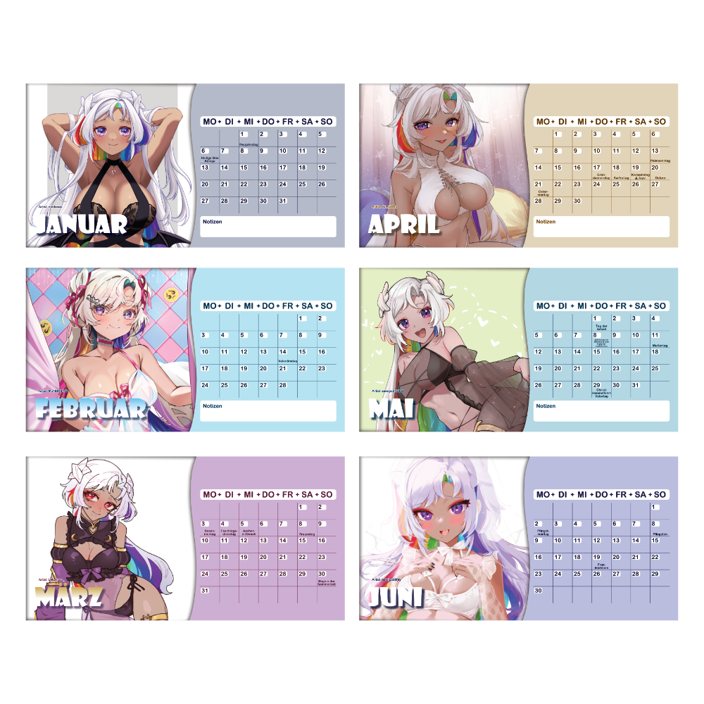 [PRE-ORDER] Jayu Pinup Kalender 2025 - Tischkalender