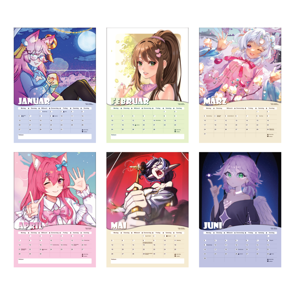 [PRE-ORDER] VTuber Kalender 2025 - A4