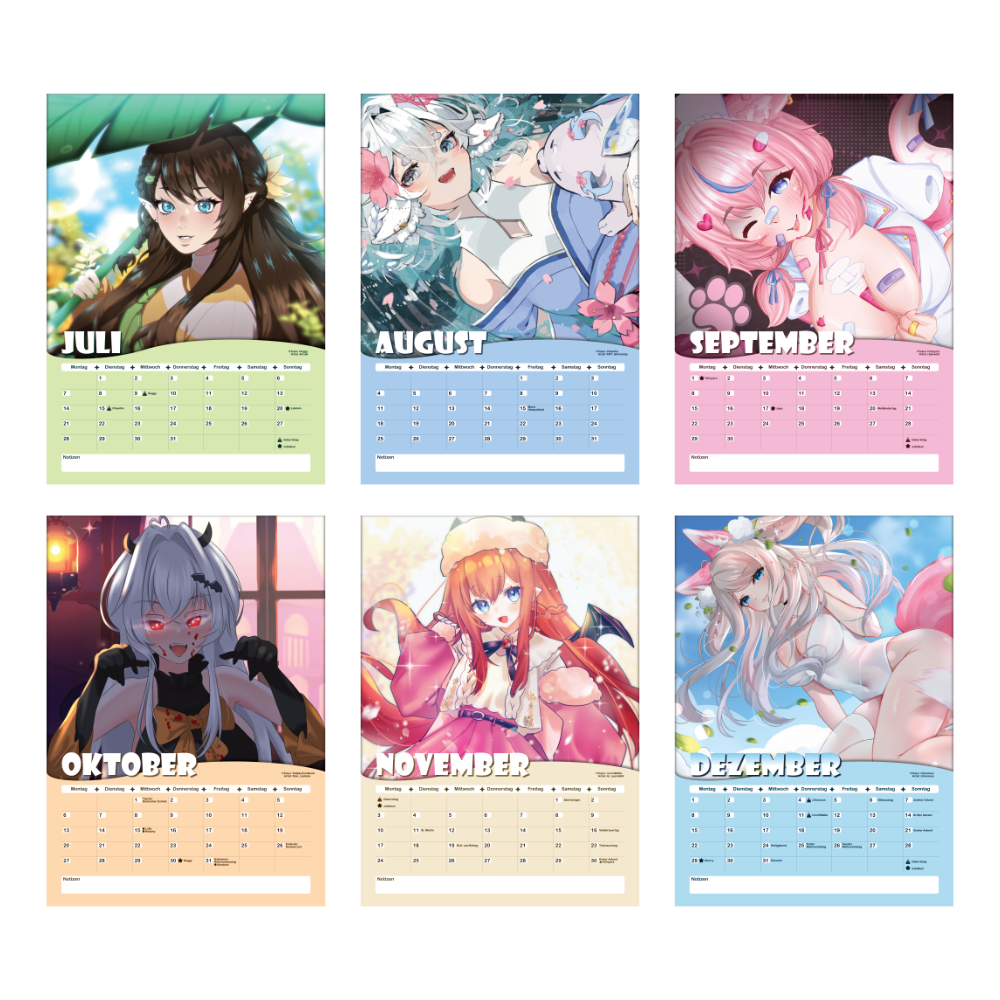 [PRE-ORDER] VTuber Kalender 2025 - A4