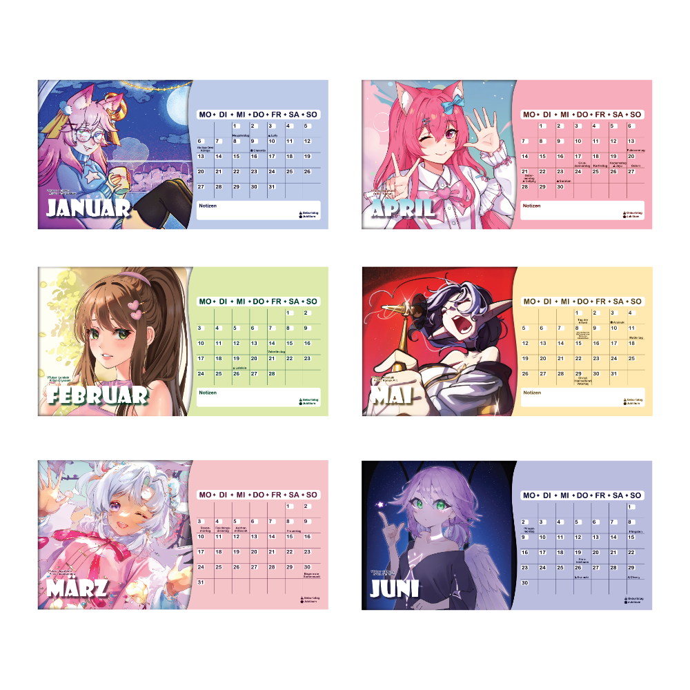 [PRE-ORDER] VTuber Kalender 2025 - Tischkalender