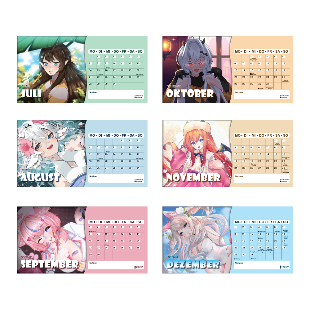 [PRE-ORDER] VTuber Kalender 2025 - Tischkalender